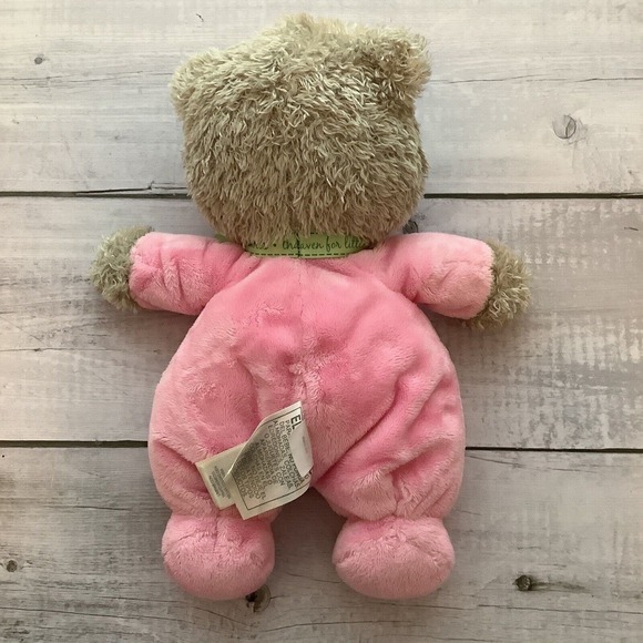 Carter's Child Of Mine Bear Stuffed Plush Animal Pink Thank Heaven For Babies - Picture 4 of 6